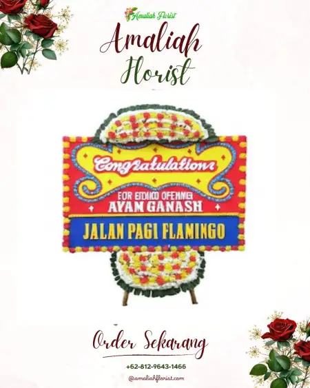 Sewa Papan Bunga Balas Klumprik
